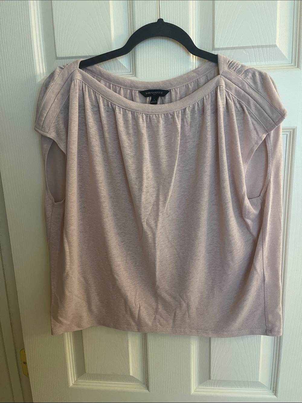 Banana Republic Blush Pink short sleeve Blouse